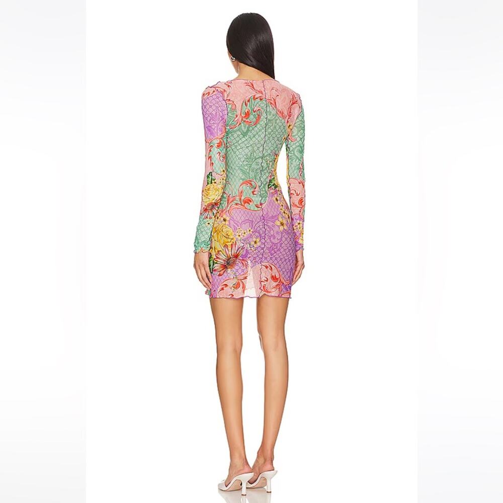 NWT Agua Bendita x Revolve Hadley Mini Dress in Meadow Women's Medium - Picture 3 of 10